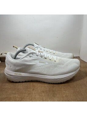 Brooks Revel 6 Men Size 11 White Running Shoes Sneakers